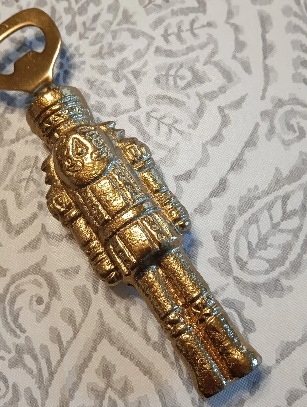 Project 62 Brass & Golden Nutcracker Bottle Opener Discontinued Modernist Heavy